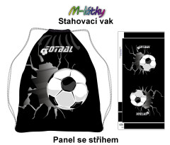 MOB Panel se střihem k ušití - stahovací vak - fotbalový míč Materiál - výběr z variant