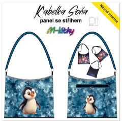 MOB Panel se střihem - Kabelka Soňa - tučňák návod k panelu zdarma - více v popisu produktu