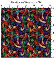 OB Metráž vitráž - nejedná se o metalický tisk náš tisk na objednávku – výběr z materiálů