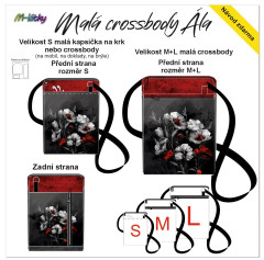 Panel - Taštička Ála (obal na mobil) - máky (3)