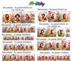 Set panelů dle výběru - Paříž - Eiffel (4)