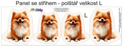 MOB Panel k ušití  - 3D dekorativní polštář velikost L - Pomerian výběr z variant