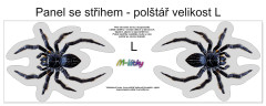 MOB Panel k ušití  - 3D dekorativní polštář velikost L - Pavouk výběr z variant