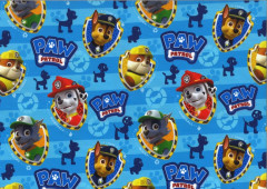 OC Úplet - Tlapková  patrola sv. modrá- digitální tisk 95% bavlna 5% elastan