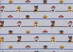 OC Úplet - Tlapková Patrola šedá- digitální tisk 95% bavlna 5% elastan