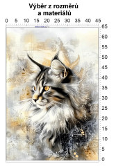 MOB Panel - výběr z rozměrů - Mainská mývalí kočka Materiál - výběr z variant