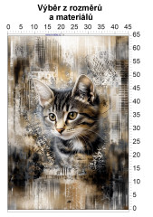 MOB Panel - výběr z rozměrů - kočka Materiál - výběr z variant