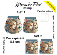MOB Panel - Mincovka Flexi (pérko 8,5 nebo 10 cm) - Dívka s motýli tisk na objednávku