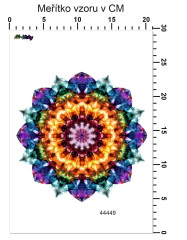 MOB Nažehlovačky - velikost archu A4 - mandala