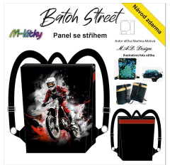 MOB D - Panel k ušití - Batoh Street - střih Martina Alblová - Motokros fotonávod v popisu produktu