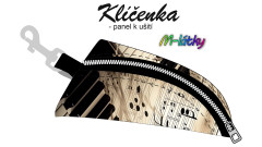 MOB Panel k ušití - Klíčenka Iva - Klávesy tisk na objednávku
