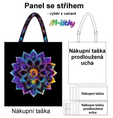 MOB Nákupní taška - Mandala panel se střihem náš tisk na objednávku