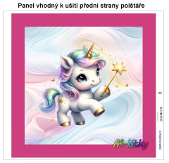 MOB Panel k ušití  - dekorativní polštář - jednorožec výběr z variant