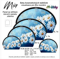 MOB Kosmetická taštička Mia - Kopretiny Návod zdarma – tisk na objednávku – výběr z variant