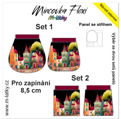 MOB Panel - Mincovka Flexi (pérko 8,5 nebo 10 cm) - domečky tisk na objednávku