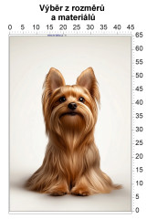 MOB Panel - výběr z rozměrů - jorkšírský teriér Materiál - výběr z variant