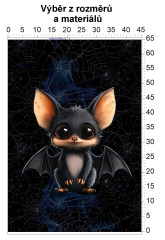 MOB Panel - výběr z rozměrů - fantasy netopýr (čtěte popis) Materiál - výběr z variant