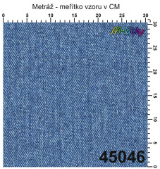 OB Vzor - denim (jeans) 45046 výběr z variant materiálu - vlastní tisk na objednávku
