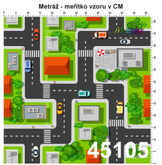OB Metráž silnice (velký vzor, opakování po cca 60ti cm) náš tisk na objednávku – výběr z materiálů
