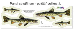 MOB Panel k ušití  - 3D dekorativní polštář velikost L - štika výběr z variant