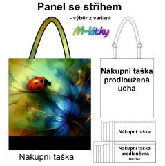 MOB Panel se střihem - nákupní taška - beruška výběr z typu a materiálu