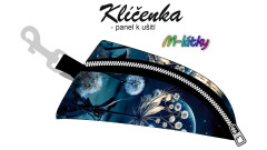 MOB Panel k ušití - Klíčenka Iva - magické pampelišky tisk na objednávku