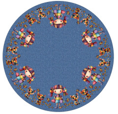 Panel - kolová sukně  výběr z průměru  od 60 do 145 cm - meloun (2)