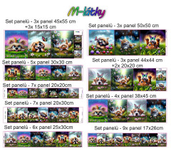 Set panelů dle výběru - holčičky se zvířátky (2)