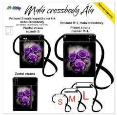 MOB Panel - Malá crossbody Ála - výběr z rozměrů - růže návod k panelu zdarma - více v popisu produktu