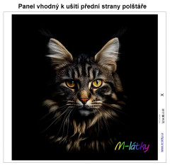 MOB Panel k ušití  - dekorativní polštář - kočka výběr z variant