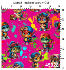 OB Metráž draci puberťáci náš tisk na objednávku – výběr z materiálů