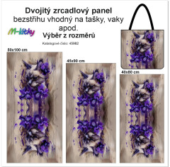 MOB Dvojitý zrcadlový panel - výběr z rozměrů - kočka
