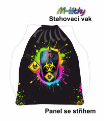 KOB Panel se střihem k ušití - stahovací vak - počítačová myš Materiál - výběr z variant