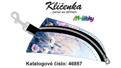 MOB Panel k ušití - Klíčenka Iva - luční květy tisk na objednávku