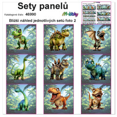 MOB Set panelů dle výběru - Dino na objednávku - výběr z rozměrů a materiálů - vzhled jednotlivých setů foto 2