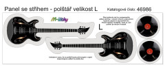 MOB Panel k ušití  - 3D dekorativní polštář velikost L - Elektrická kdytara výběr z variant