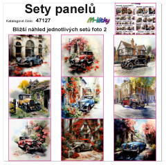 MOB Set panelů dle výběru - veteráni (historická auta) na objednávku - výběr z rozměrů a materiálů - vzhled jednotlivých setů foto 2