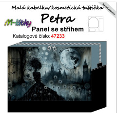 OB Panel k ušití - kosmetická taštička Petra - Gothic dívka v pampeliškách vlastní tisk na objednávku - výběr z variant