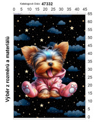 MOB Panel - výběr z rozměrů - ospalá zvířátka - Jorkšírský teriér Materiál - výběr z variant