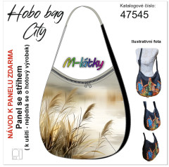MOB Panel k ušití  - Hobo bag City - tráva - výběr z materiálů