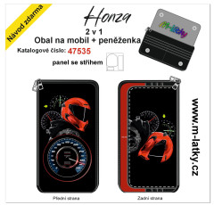MOB Panel - Honza 2v1 Obal na mobil/peněženka - motorkář, tachometr tisk na objednávku