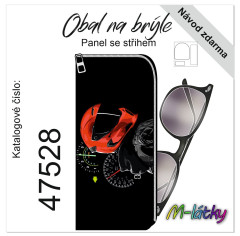 MOB Panel - obal na brýle - motorkář, tachometr tisk na objednávku