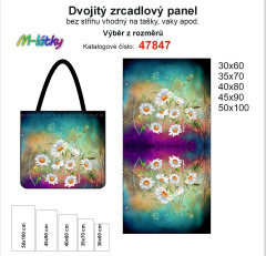 OB Dvojitý zrcadlový panel - výběr z rozměrů - Kopretiny