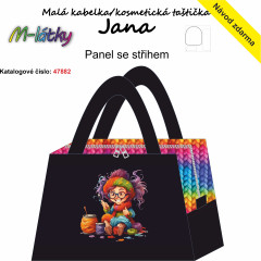 OB Panel k ušití - Jana L (kabelka/kosmetická taška) - pletařka vlastní tisk na objednávku - výběr z variant