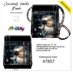 MOB Panel - Crossbody kabelka Kamila - vážka návod k panelu zdarma - více v popisu produktu