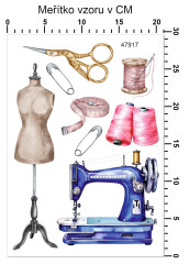 MOB Nažehlovačky - velikost archu A4 - šití