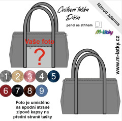 OB Panel se střihem - cestovní taška Dáša - váš vzor Kočárkovina - fotonávod v popisu produktu