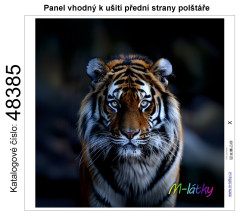 MOB Panel k ušití  - dekorativní polštář - tygr výběr z variant