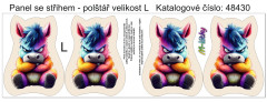 MOB Panel k ušití  - 3D dekorativní polštář velikost L - naštvaný osel výběr z variant
