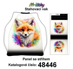 MOB Panel se střihem k ušití - stahovací vak - liška Materiál - výběr z variant